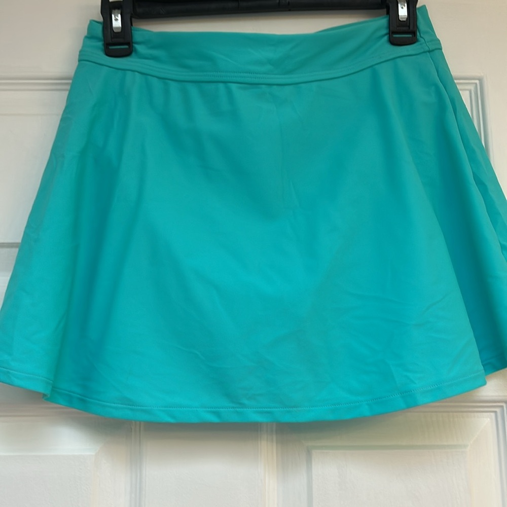 Women's Solid Swim Skirt Build-in Brief Tankini Bottoms-Size S NWOT - Picture 2 of 5
